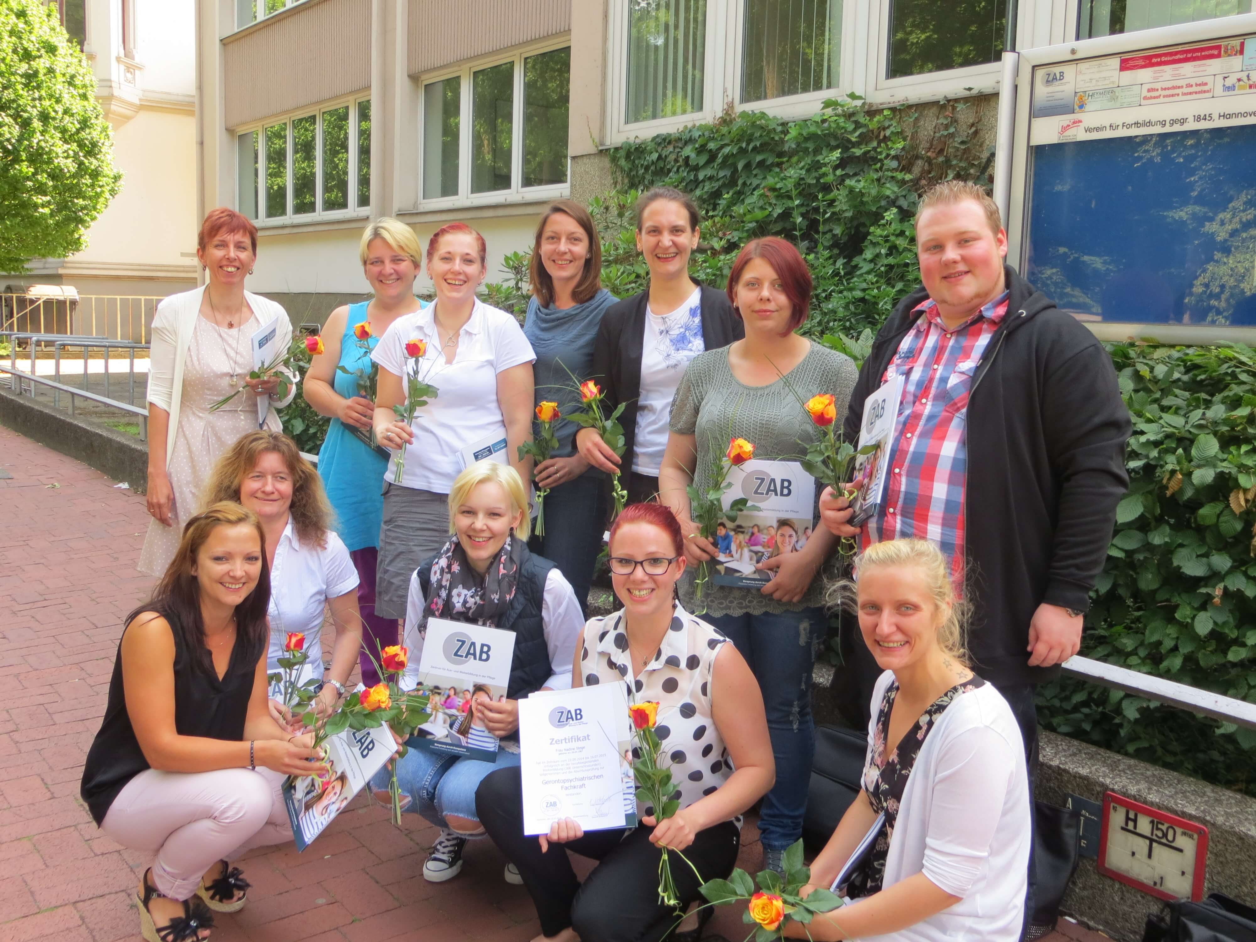 Wir gratulieren zum erfolgreichen Abschluss der Weiterbildung zur “Gerontopsychiatrischen Fachkraft”